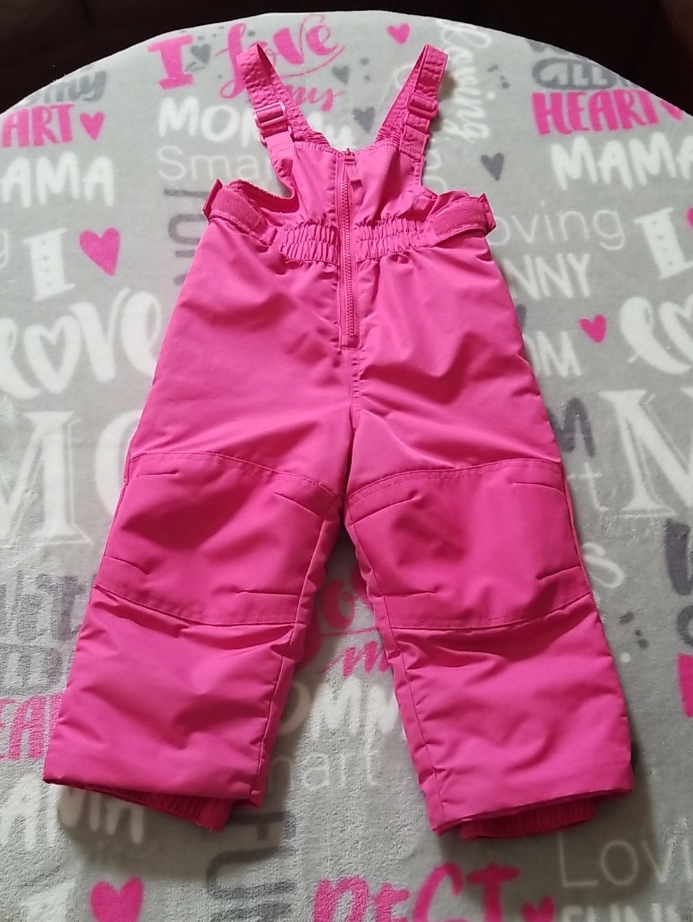 Cat & Jack Hot Pink Snow Overalls Size 2T